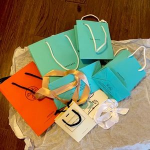 Hermes Tiffany Jomalone Designer Shopping Paper Bag assorted lot